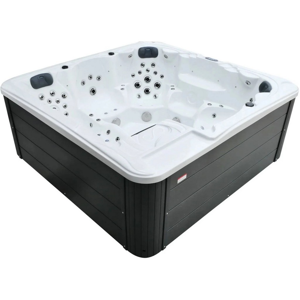 Гідромасажний SPA-басейн Aquajoy Borneo 230х230х96 Сріблясто-білий мармур