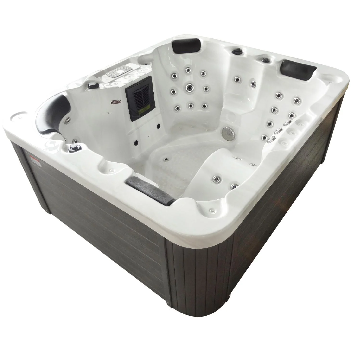 Гідромасажний SPA-басейн Aquajoy Como 190х160х82 Сріблясто-білий мармур