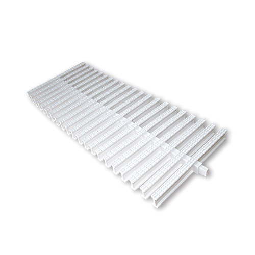 Переливна решітка Aquaviva KT-25 Classic з центральним зєднанням 245x25 мм (біла)