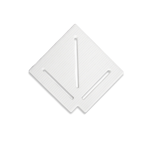 Кутовий елемент Aquaviva KK-15-1 Classic для переливної решітки 90° 145/25 мм (білий)