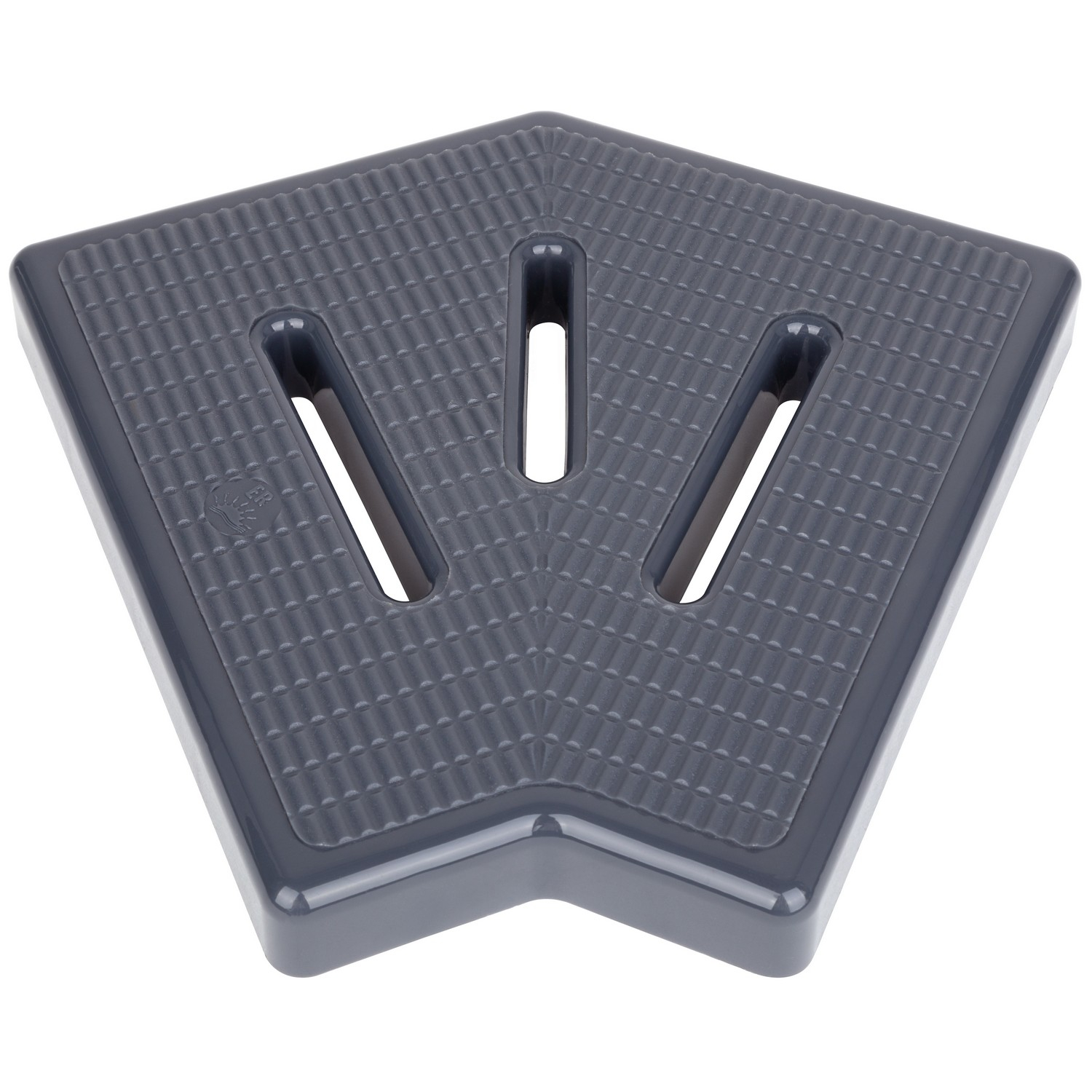 Кутовий елемент Aquaviva KKG-20-2 Classic для переливної решітки, 45°, 195х25 мм (сірий)