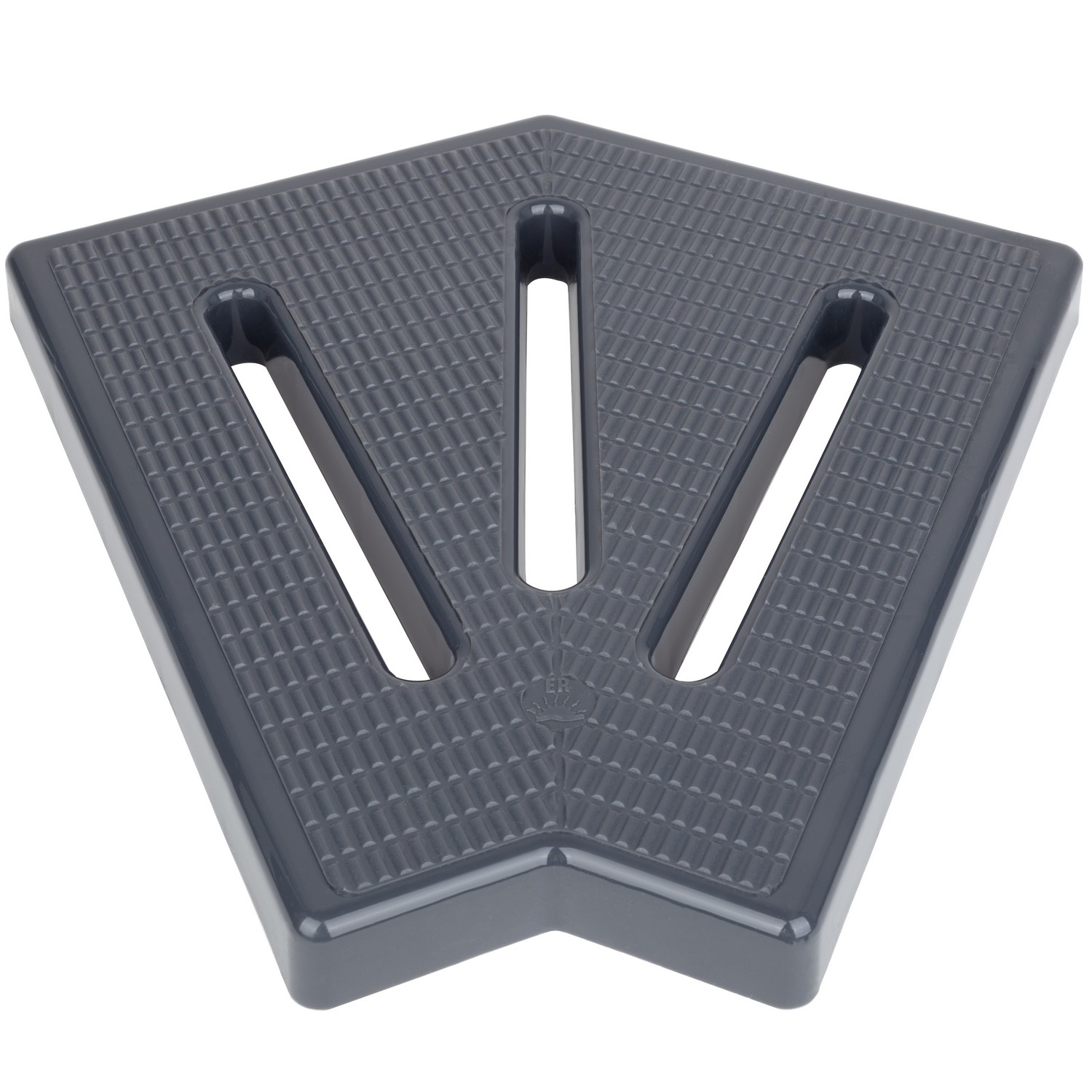 Кутовий елемент Aquaviva KKG-25-2 Classic для переливної решітки, 45°, 245х25 мм (сірий)